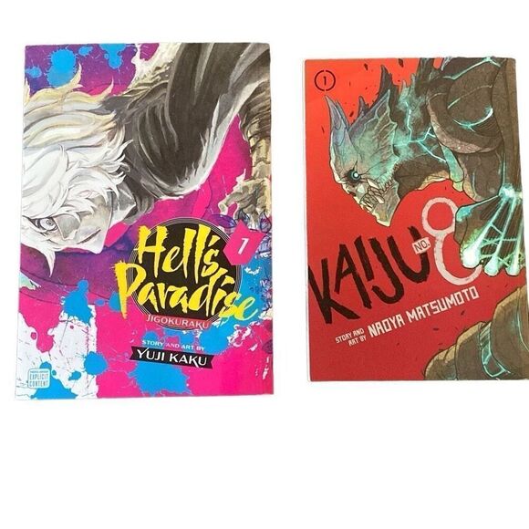 Kaiju No 8 and Hells Paradise 1 manga set - Picture 1 of 8